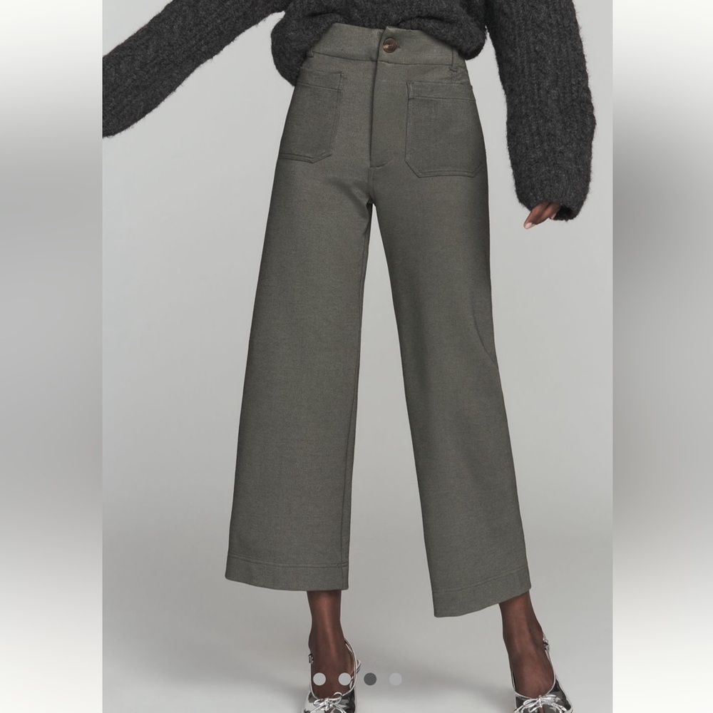 NWT - Maeve- Women's Green Wide-Leg Pants